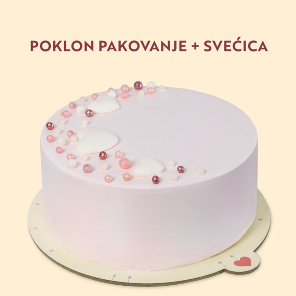 1-Mini poklon nugat torta - roza