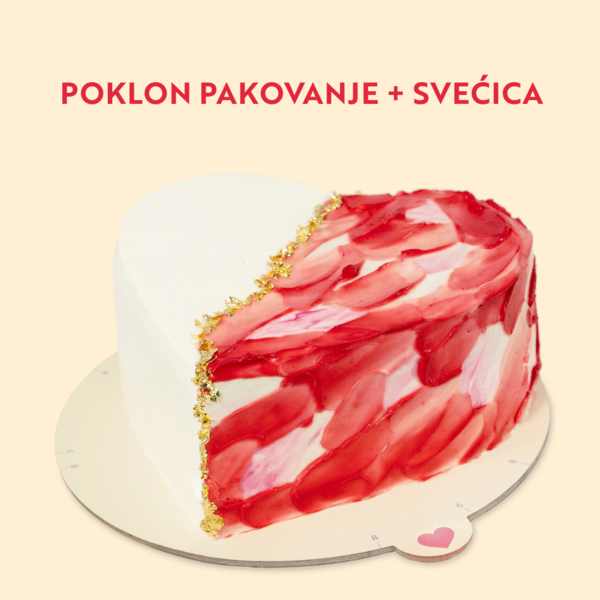 1-Mini poklon nugat torta - srce